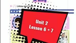 مادة اللغة الانكليزية للصف السادس الابتدائي موضوع Unit2 lesson 6+7 الست ايفان احمد