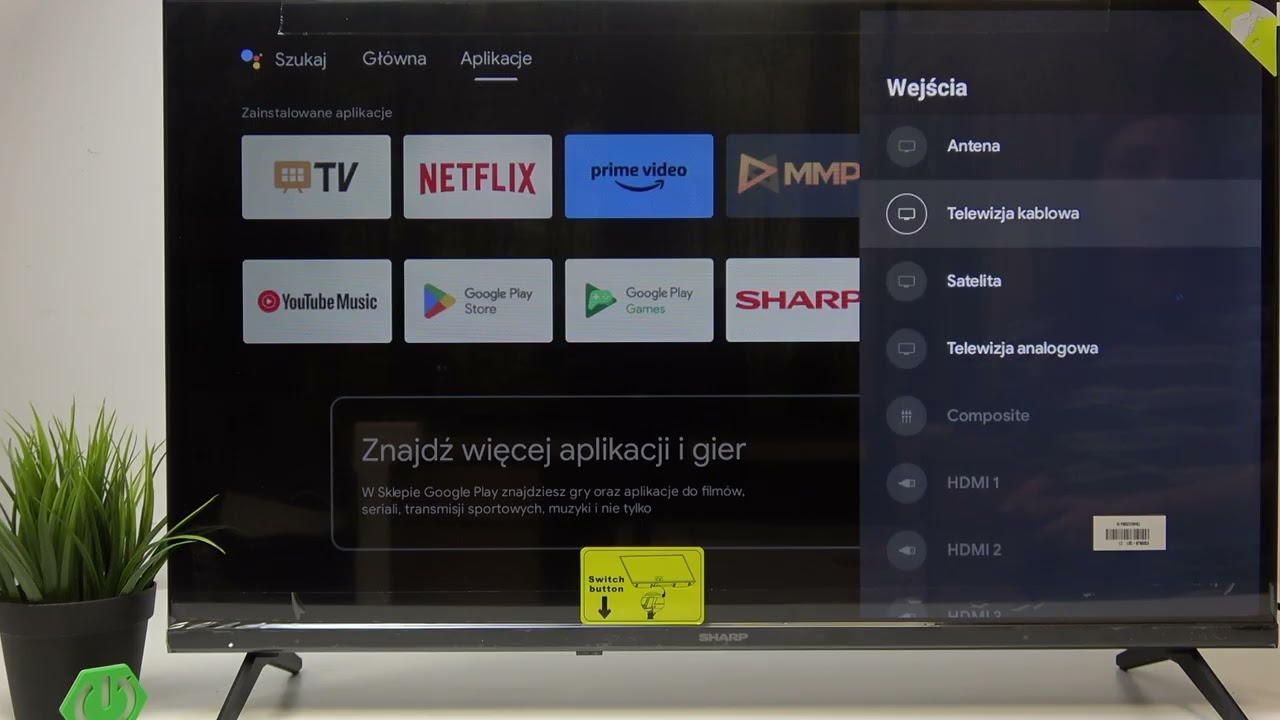 SHARP Android TV – Jak rozpocząć skanowanie kanałów
