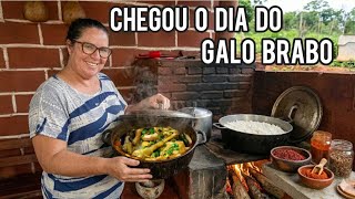 FAZENDO COLORAU + SOPA DE MACARRÃO COM GALO - A JANTA AQUI DA ROÇA 