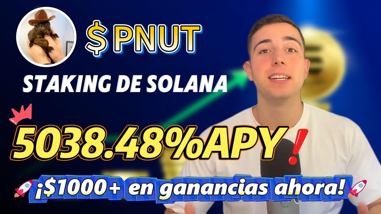Mejores Pnut meme Solana cripto: staking de PNUT con 5038.48% APY