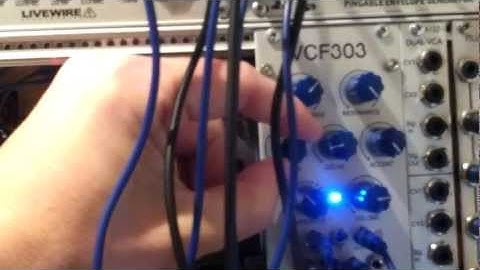 Din Sync VCF303 Acid Modular Synth Jam