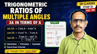 Trigonometric ratio of multiple angle-3A in terms of A