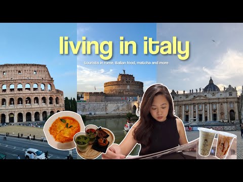 living in italy ✦ tourist in rome, matcha hopping, ramen date & eating italian food!
