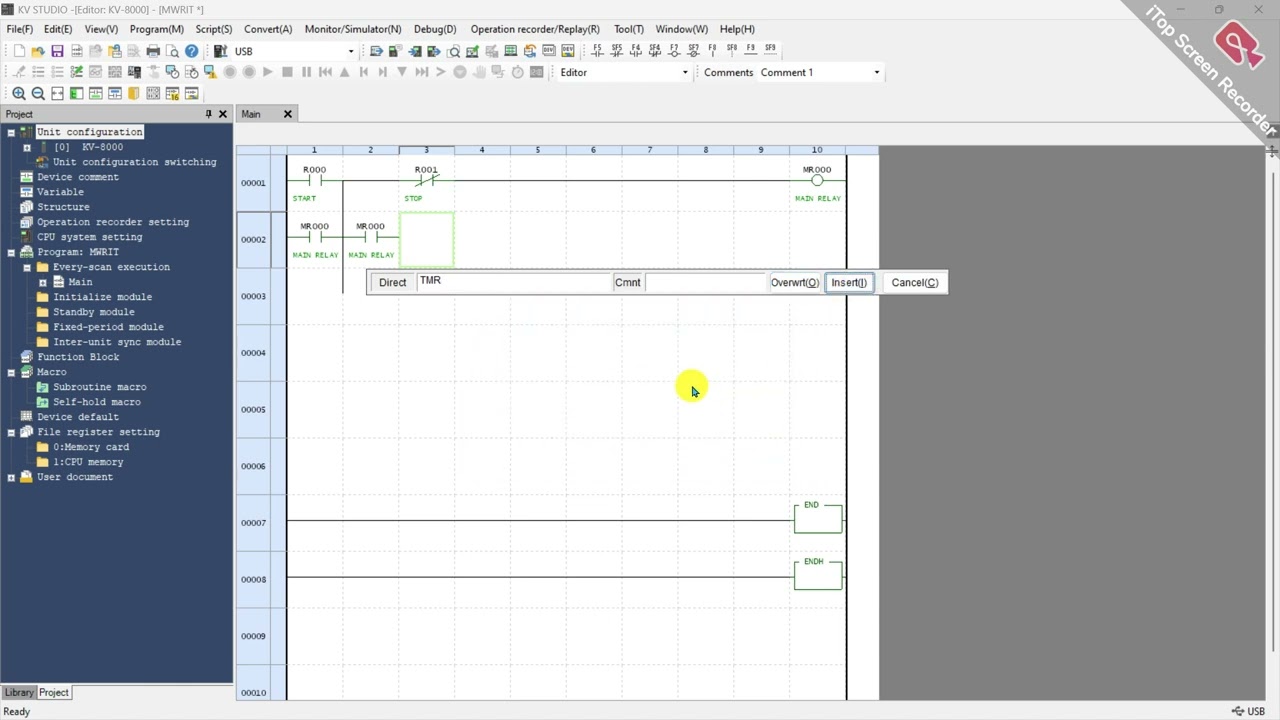 KV-STUDIO V11 [ STAR-DELTA ] PROGRAMMING