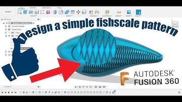Design a simple fishscale pattern for your fishing lures with Fusion360
