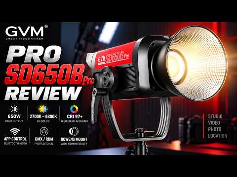 GVM PRO SD650B Review: 650W of Serious Studio Lighting Power