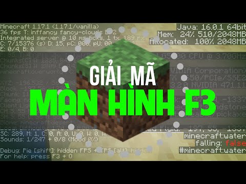 Video Giải mã màn hình F3 trong Minecraft | Debug Screen - youtube