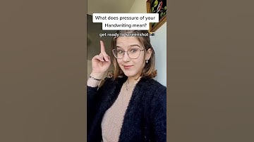PRESSURE in Handwriting- what does it say about You? (Graphology, Handwriting Analysis) #shorts