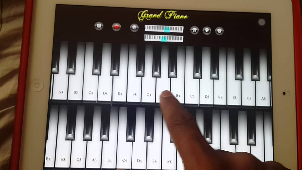 Easy piano songs Happy birthday tutorial on ipad - YouTube