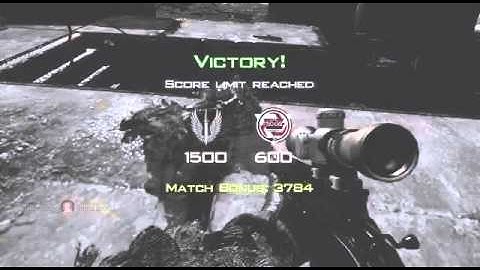 Sick Mw3 Trickshot in aground faceoff 1v1