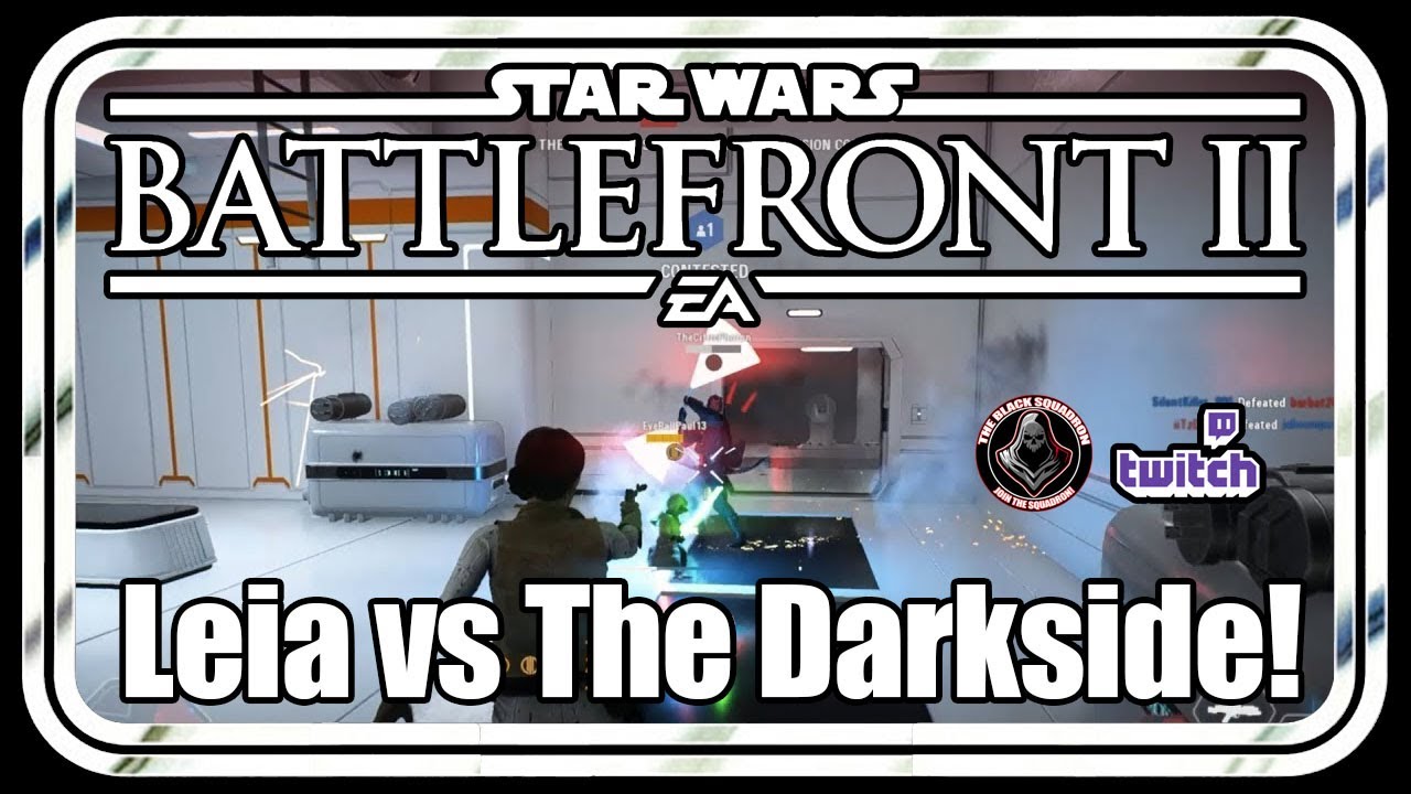 Star Wars Battlefront 2: General Leia Organa taking out Darth Maul & The Emperor!