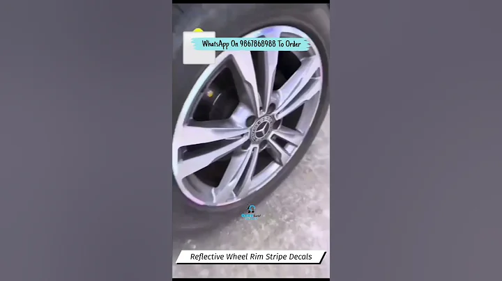 Car Stickers Reflective Colorful Car Wheel Hub Rim Stripe Tape Decal Sticker Decoration