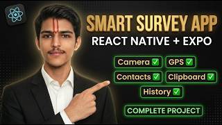I Built a Smart Survey App Using React Native & Expo | Camera, GPS, Contacts
