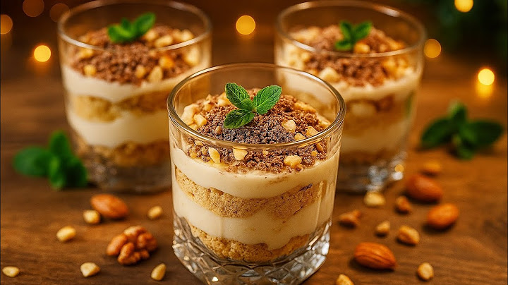 Schichtdessert im Glas mit Keksen 🍪 | Einfaches Dessert ohne Backen – schnell & lecker!