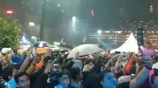 Detik-detik Malam Pergantian Tahun Baru 2019 di Bundaran HI Jakarta