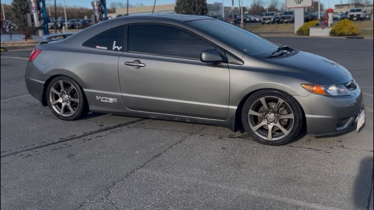 Honda Civic Si 2006 года получила комплект доступных по цене койловеров Max Peeding Rods 