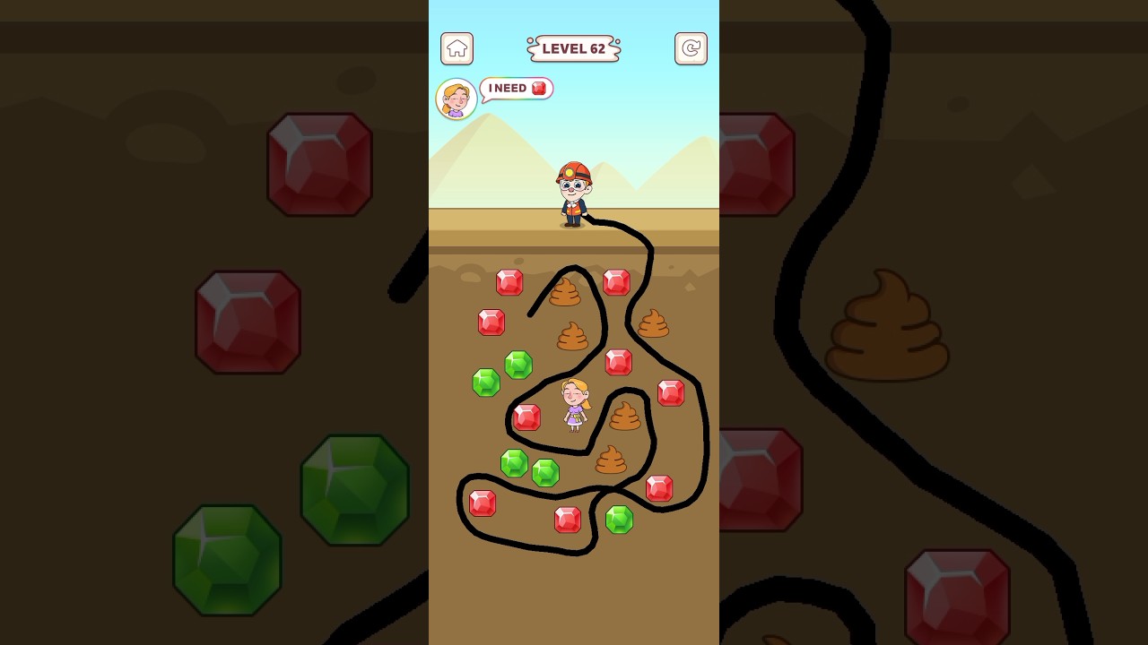 Pull The Gold level 62 interesting smart 🤓😱 