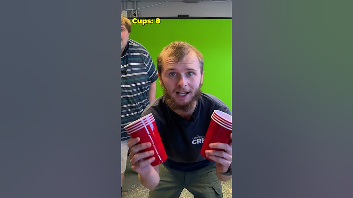 How Many Red Cups Can Hold Me Up? 🤔