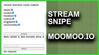 NEW moomoo.io STREAM SNIPE name indexer tool