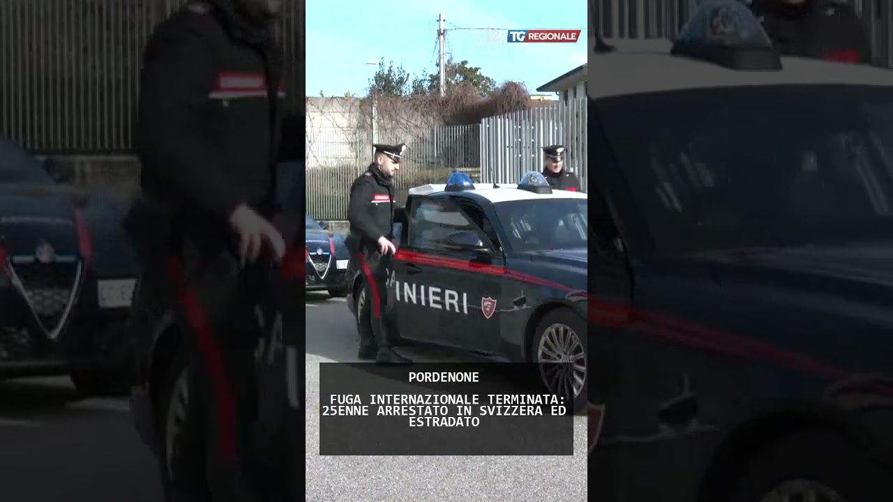 FUGA INTERNAZIONALE TERMINATA: 25ENNE ARRESTATO IN SVIZZERA ED ESTRADATO | 01/12/2025