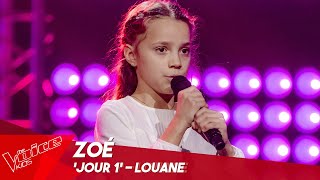 Zoé - 'Jour 1' | Blind Auditions | The Voice Kids Belgique