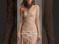 Black High Neck Cutout Cold Shoulder Sheer Mesh Long Sleeve Flowy Tiered Tulle Maxi Dress #fashion