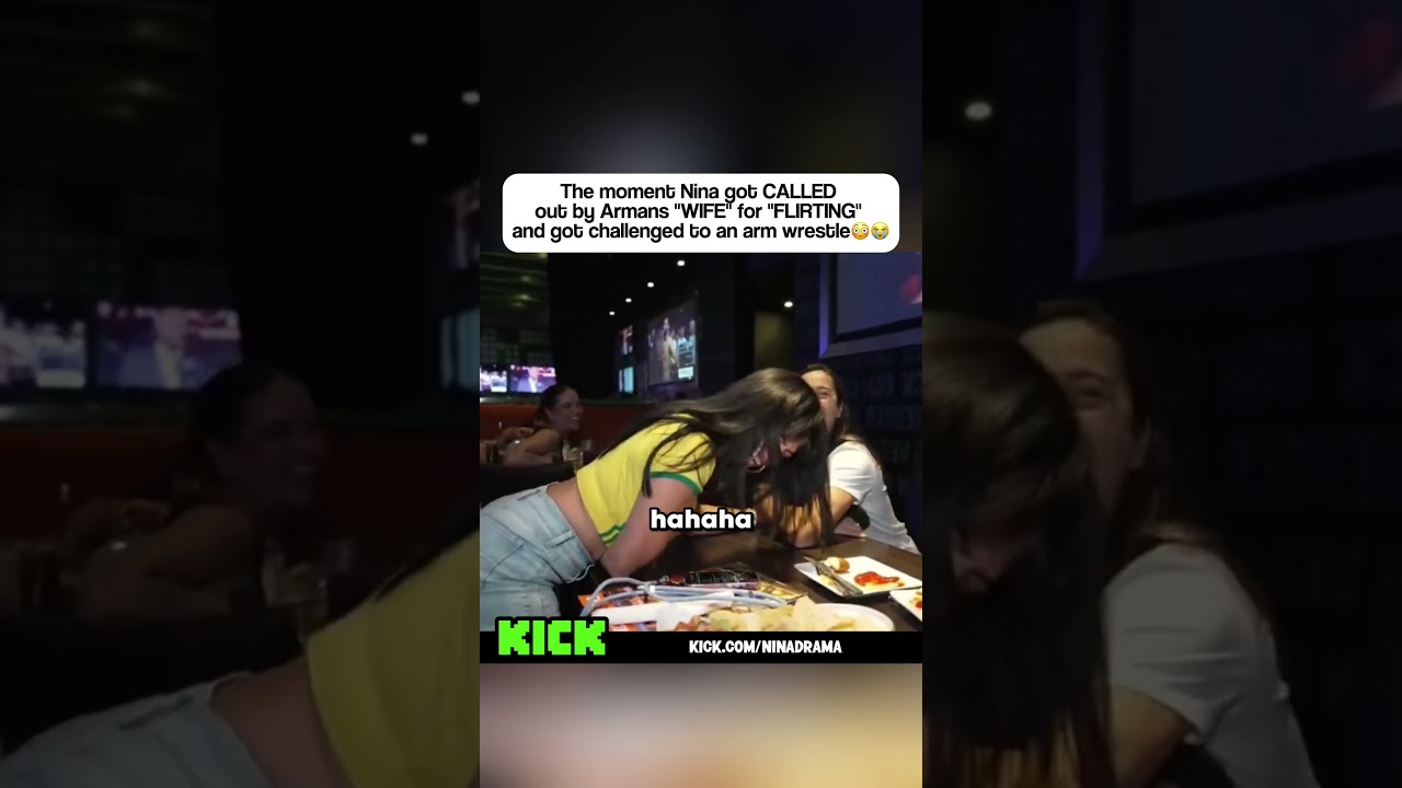 The moment Nina Drama had to Arm Wrestle for her life! 💀😂 