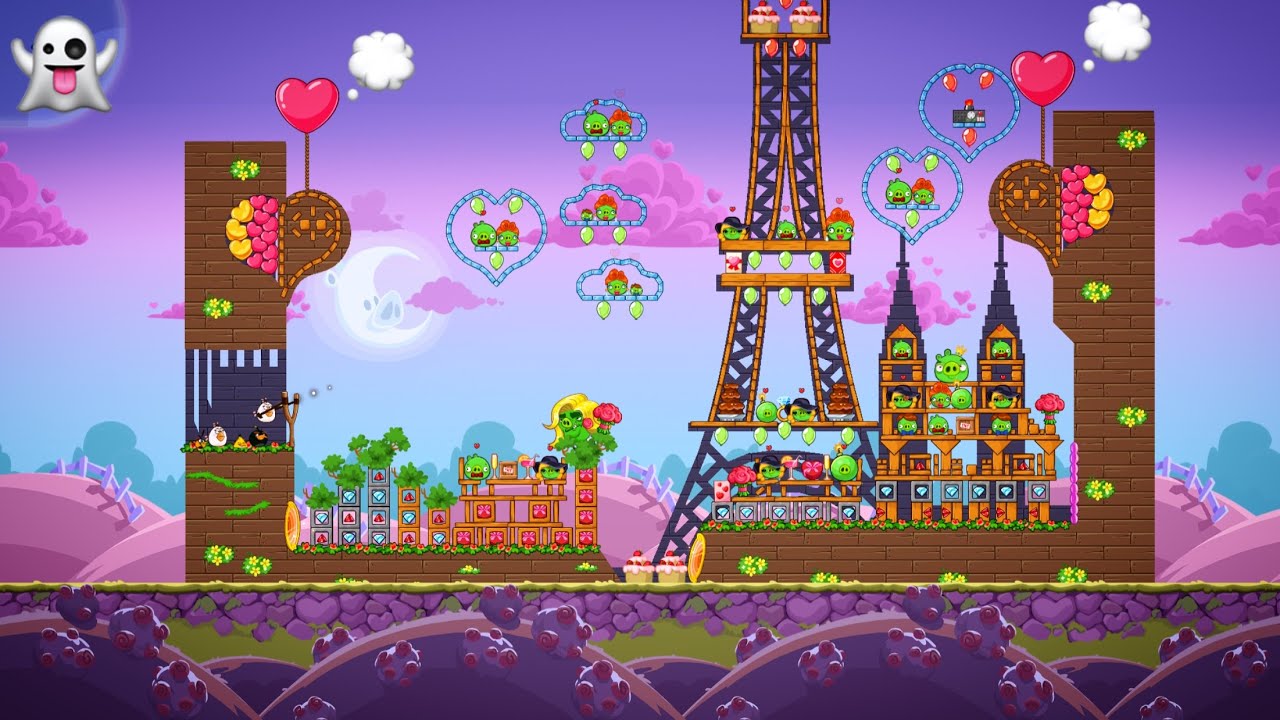 Angry Birds Lovers Day Tournament | Love Birds Challenge 💚 | CTG_GameZone