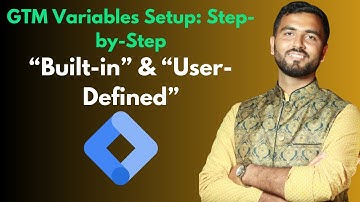 How to Enable Built-in & User-Defined Variables in GTM #googletagmanager #tracking