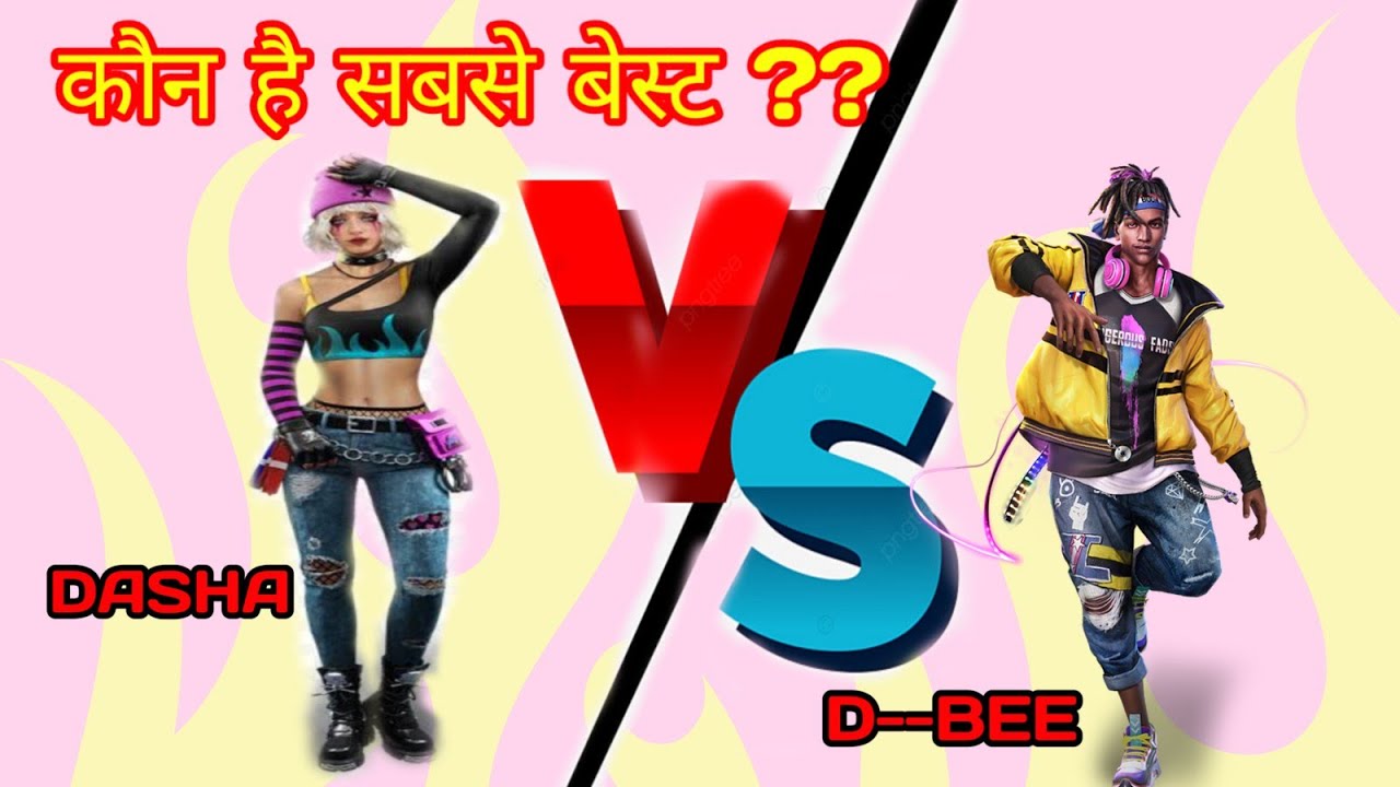 d_bee vs dasha character ability test//dasha vs d-bee character accuracy test