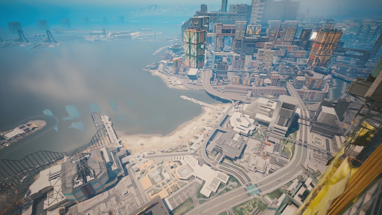 How to survive a jump from the highest point in Cyberpunk 2077 - YouTube