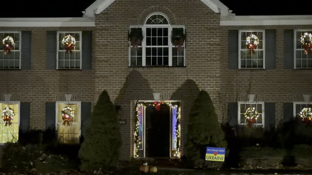 Christmas Lights in the Johnstown Neighborhood.
