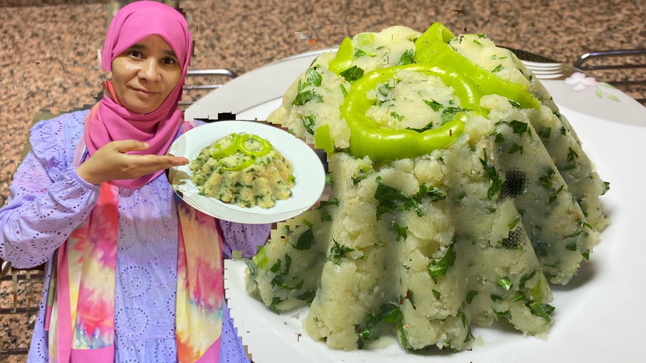 البطاطس المهروسه بالتوم والبقدونس بطريقة سهله وبسيطه