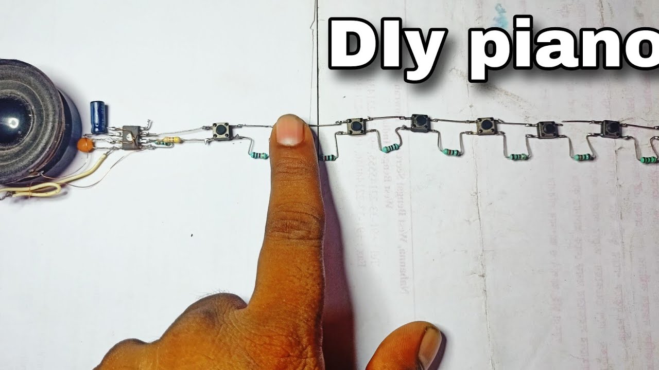 🎹 DIY Electronic Piano Using 555 IC | Easy Circuit Project 🎶