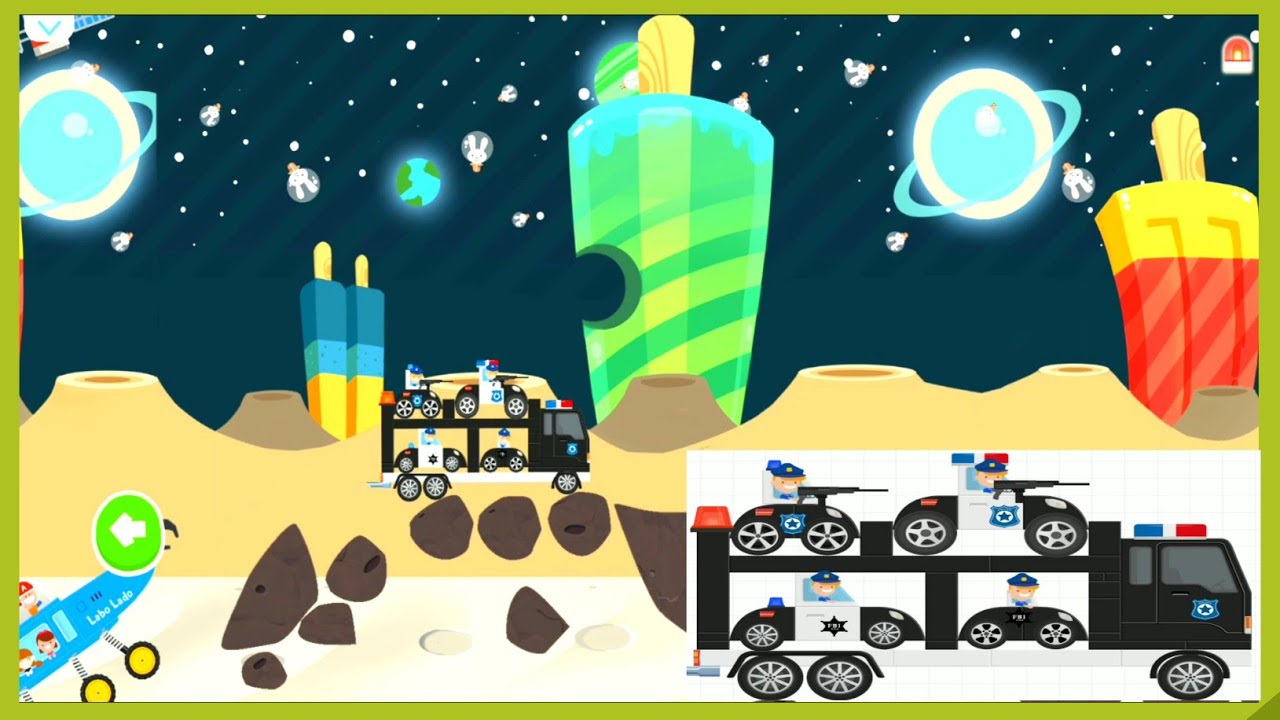 POLICE TRUCK playing on 13th street LABO BRICK CAR 2 Part 15 Android