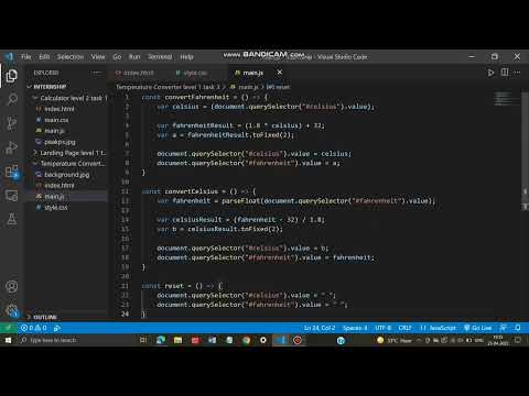 Oasis Infobyte | Web Development | Task 2 | Temperature Converter #oasis #task2