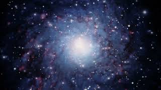 Screensaver || Classic Space Galaxy Blue Light Particle Background Animation Loop || Royalty Free.