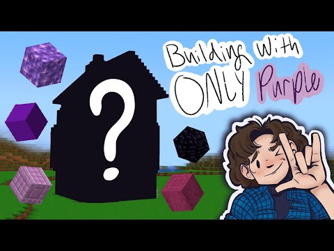 ONLY PURPLE blocks??! 1 color build challenge PART 1