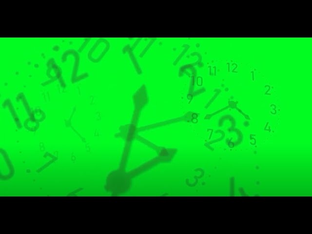 Green Screen CLOCKS TIME  Animated  | NO COPYRIGHT Animation Graphics For Projects  (Free To Use)