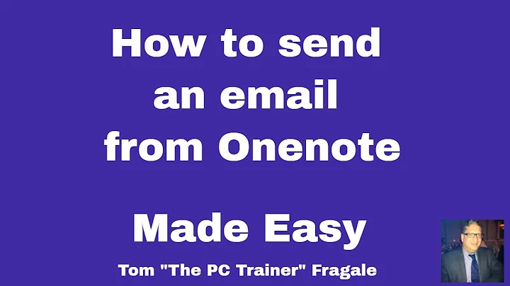 Creating an email from a OneNote Page - How to create an email from OneNote tutorial
