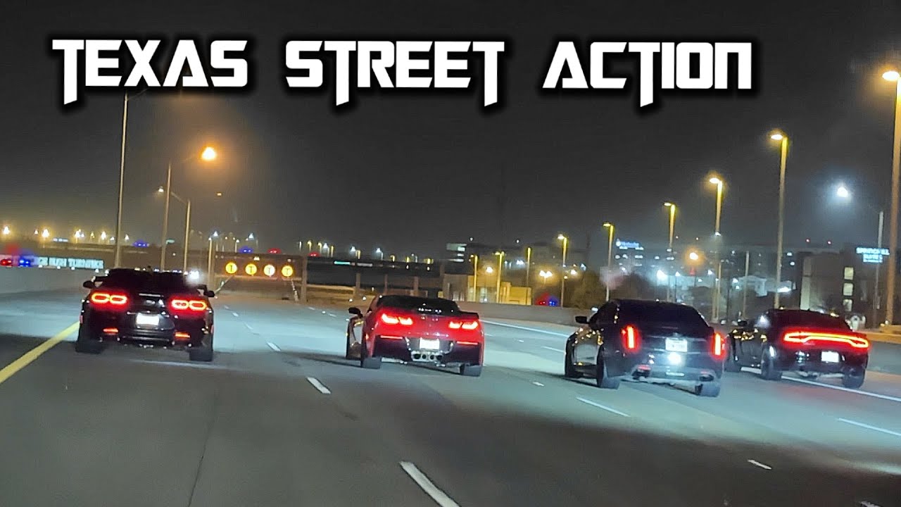TX2K25 Street Racing Action! CAMARO RUNS FROM THE COPS!!