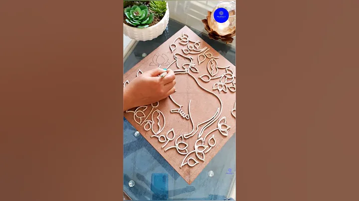 Pichwai Lippan Art|Pichwai Cow|Cow Painting|Cow Lippan Art|Home Decor|Lippan Mirror Work #shorts