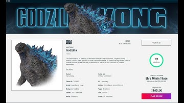 NFT Godzilla Kong 3D View || Terra Virtua NFT Auction
