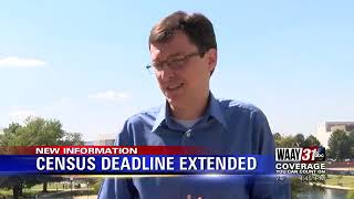 Deadline to complete 2020 Census extended