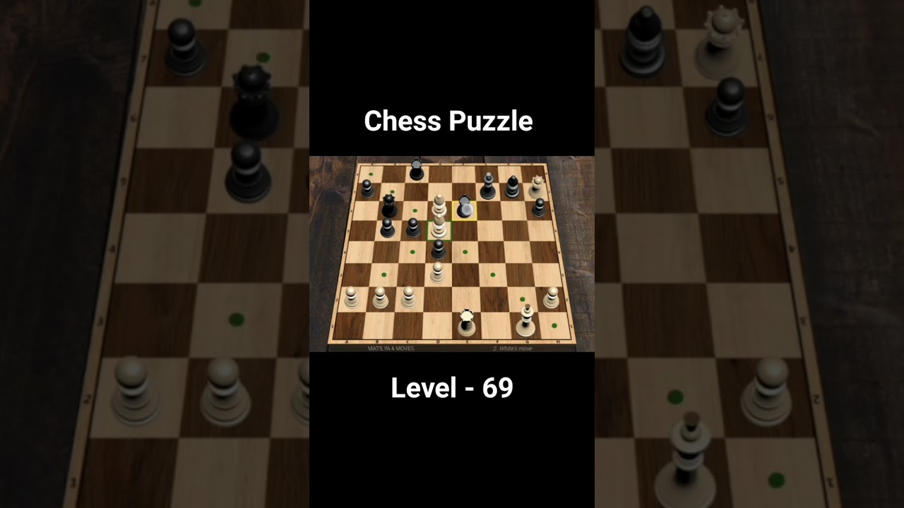hack đế vương bá nghiệp chess puzzle level 69 win 4 moves checkmate chess checkmate game puzzle shorts