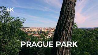 Prague 4K Park Walk → Chotkovy Sady & Panoramic Castle Views (Slow Travel)
