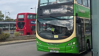 Front Scenery Views: Ensignbus Volvo B9TL Wright Gemini 2 130 LX15 GPY Route X80