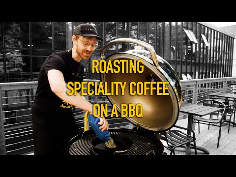 Coffee Roasting On The Weber Summit Kamado BBQ! - video from Rave Coffee