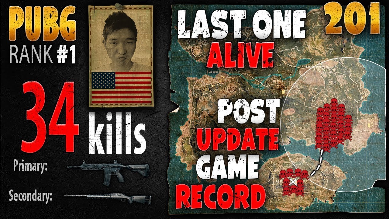 PUBG Rank 1 - Menthol 34 kills [AS] SQUAD TPP - PLAYERUNKNOWN'S BATTLEGROUNDS 