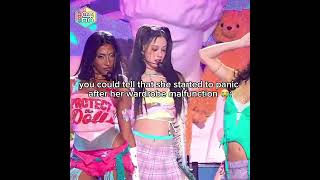 Megan had a wardrobe malfunction while performing #megan #katseye #pinky #fypシ 